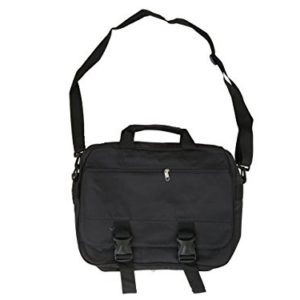 Mens Travel Shoulder Messenger Satchel A4 Document Travel Bag Black New  