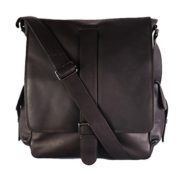 FEYNSINN large messenger bag - shoulder bag ASHTON fits 13", iPad - cross-body bag brown leather  