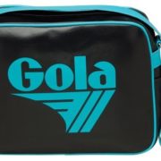 Original Gola Redford Classic Retro 70s Messenger Shoulder Bag black/teal  