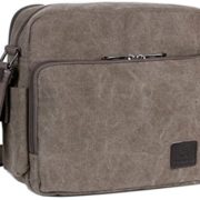 Canvas Messenger Bag for Outdoor Crossbody bag Over Shoulder Retro Casual Pack Bag (Coffee)  