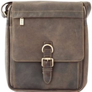 Visconti Leather Messenger Bag Style 16011 Mud  