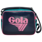 Original Gola Redford Classic Retro 70s Messenger Shoulder Bag navy pink teal  