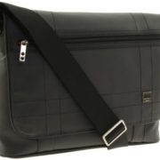 Knomo Mens Saxby Slim 15 Courier Messenger Bag 53-104-BLM Black  