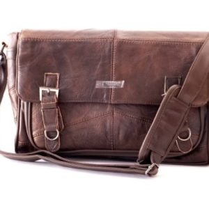 Lorenz MENS WOMANS LEATHER SATCHEL SHOULDER BAG LEATHER MESSENGER UNISEX BAG  