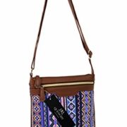 Festival Messenger Cross Body Shoulder Bag Pouch Aztec Inca Print Bags QL1754P (Pink)  