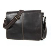 Fine Leather Large Messenger Laptop Bag Shoulder Bag MM1  