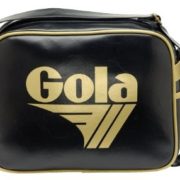 Gola Redford Unisex Classic Retro Shoulder Bag Black Gold  