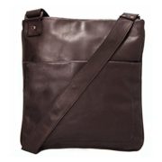 BACCINI messenger bag - shoulder bag MATTEO fits 11", iPad - laptop bag brown leather  