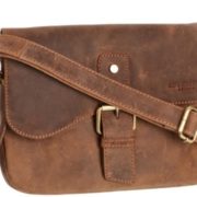 HYDESTYLE Venator Distressed Ladies Small Messanger / Cross-body Clutch Bag 22x17x3 cm LB0216 Brown  