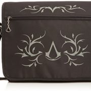 Assassin's Creed Black Premium Messenger Bag with Crest & Tribal Design - Casual Shoulder Satchel  