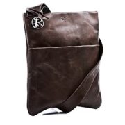 BACCINI messenger bag - shoulder bag MATTEO fits 11", iPad - laptop bag brown-crumply leather  