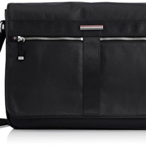 Tommy Hilfiger Mens Darren W/Flap Messenger Bag Black  