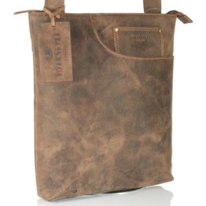 HYDESTYLE Venator Distressed Hunter A4 Messenger / Cross Body Soulder Bag 26x30x4cm LWS-HB005 Brown  