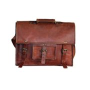 Craftvilla- "Grunge" Leather Laptop Messenger Briefcase Crossover Shoulder Bag,15 Inch  