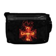 Slayer - Black Messenger Bag w/ Fire Cross  