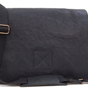 Ashwood Leather Messenger Bag / Laptop Compatible - Pedro - Black  