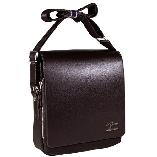 faux leather messenger bag mens