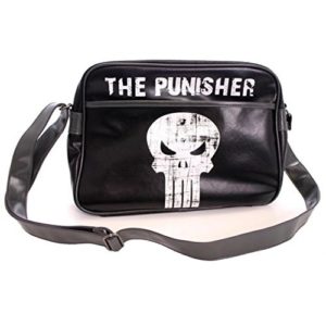 Marvel Punisher Classic Logo Messenger Bag (Black)  