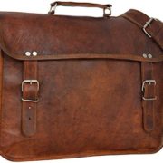 Gusti Leder nature "Paul" Genuine Leather Satchel Shoulder Messenger Bag Business Office Briefcase Vintage College University Laptop Bag Unisex Brown U24  