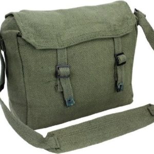 Army Travel Shoulder Military Combat Day Bag Messenger Satchel Canvas Surplus Haversack New Pack  