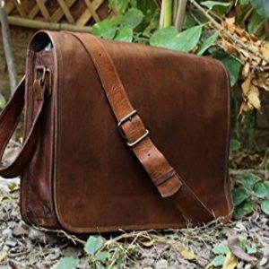 CLASSYDESIGNS LEATHER MESSENGER SATCHEL LAPTOP MESSENGER BAG FOR SCHOOL COLLAGE OFFICE BAG USE AS MESSENGER LAPTOP MESSENGER LEATHER BAG  