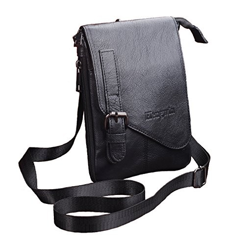 black cross body messenger bag