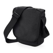 Bagbase Mini Adjustable Reporter / Messenger Bag (2 Litres) (One Size) (Black)  