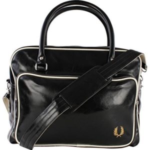 Black/Ecru Classic Holdall by Fred Perry  