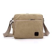 R.I.S Men's Canvas Padded Satchel, Messenger Bag, Shoulder Bag, suitable for iPad, DSLR Camera  