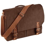 New Quadra Vintage Canvas Satchel Messenger Shoulder Bag Vintage Brown One Size  