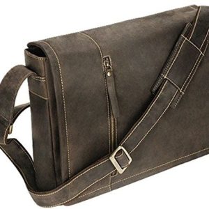 Visconti Oiled Leather Foster Laptop/Messenger Bag 16072 Oil Brown  