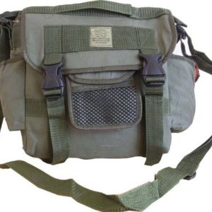 Zip Zap Zooom Mens Army Retro Combat Cargo Canvas Travel Shoulder Bag Messenger Satchel  