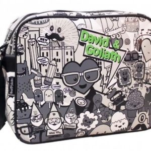 David & Goliath Retro Style Shoulder Messenger Bag (DGBW7050GRY)  