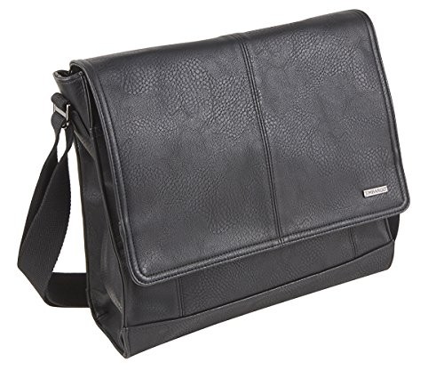 Men&#39;s Genuine Full Grain Faux Leather Designer Cross Body Messenger Dispatch Bag Classic ...