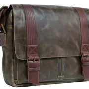 UBERBAG TROOPING THE COLOUR LEATHER MILITARY BROWN MESSENGER BAG  