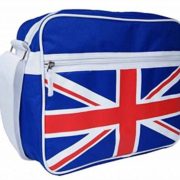 Jazzi Union Jack Man Mens A4 Boys Girls School College Sports Fashion Shoulder Messenger Holdall Bag  