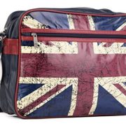 - NEW - Vintage Union Jack Messenger Bag | Faux Leather | Robin Ruth UK 2015 | Satchel Bag | London Souvenirs School Bags for Girls Boys & Teenager Flight Bag  