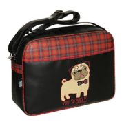 David & Goliath You So Pugly Tartan Messenger Bag  