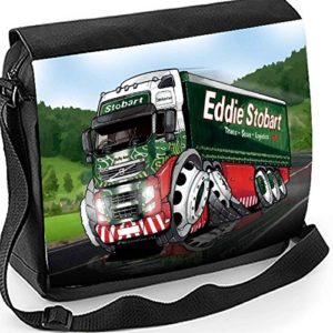 Personalised bag- Koolart Eddie Stobart 3038 100% Unofficial koolart Caricature Art licensed product Messenger / reporters / school Bag  