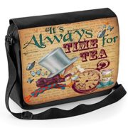 Alice in wonderland Mad Hatter AW04 Vintage School College Shoulder Messenger Bag Gift  